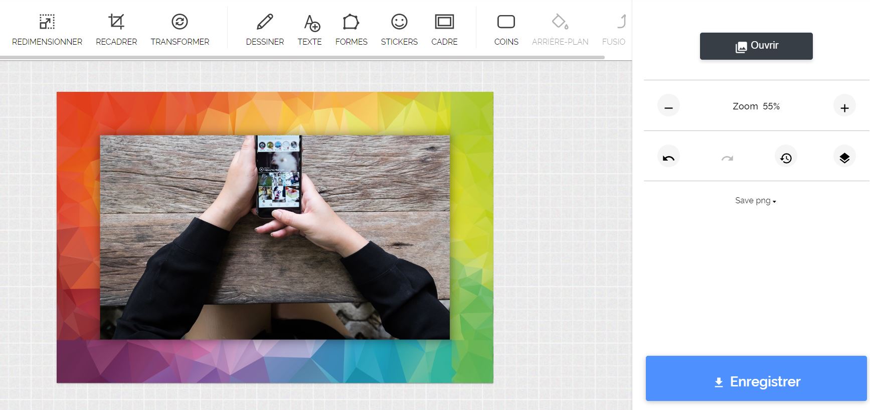 Interface iLoveIMG avec outils de compression et conversion d'images